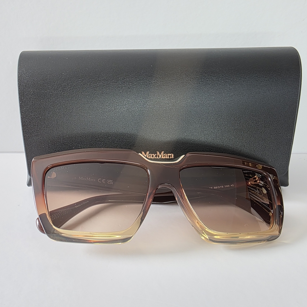 MaxMara Two-Tone Brown Sunglasses - Picture 5 of 5
